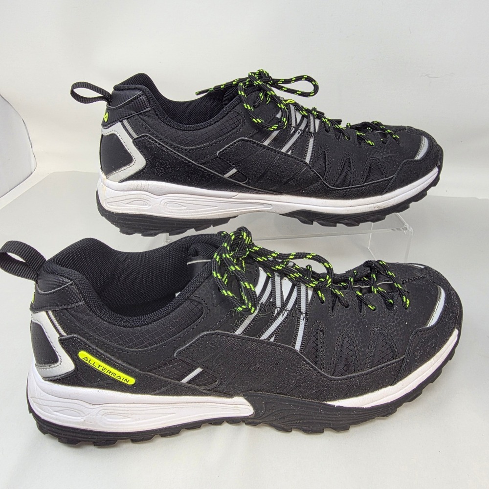 Fila All Terrain Trail Running Shoes Mens 9 Black Lime Green 1JM01275-016 Exc - Picture 1 of 16